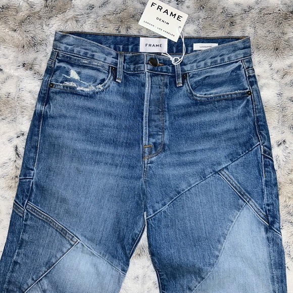 🆕 NWT Frame Denim | Le Hollywood Straight Mix Sarbonne | Size 26 - Picture 5 of 16